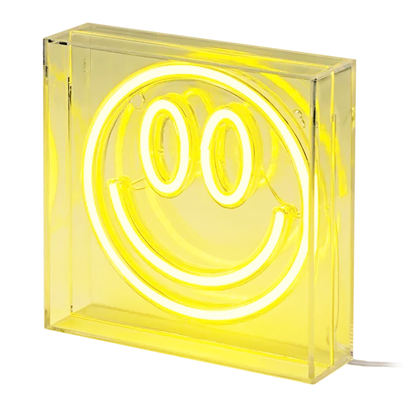 Smiley Face Block LED Lamp