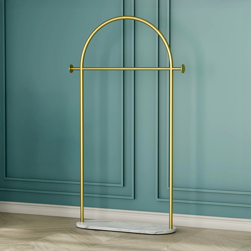 Arched Gold Garment Display Rack