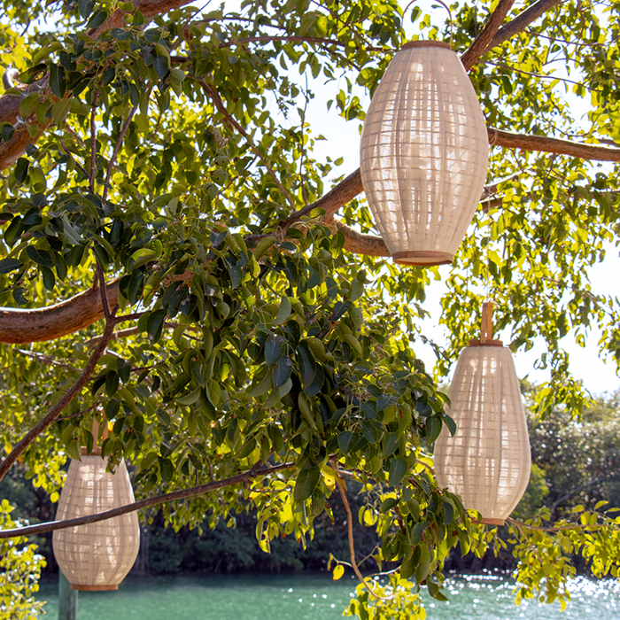 Macau Fabric Lantern Medium