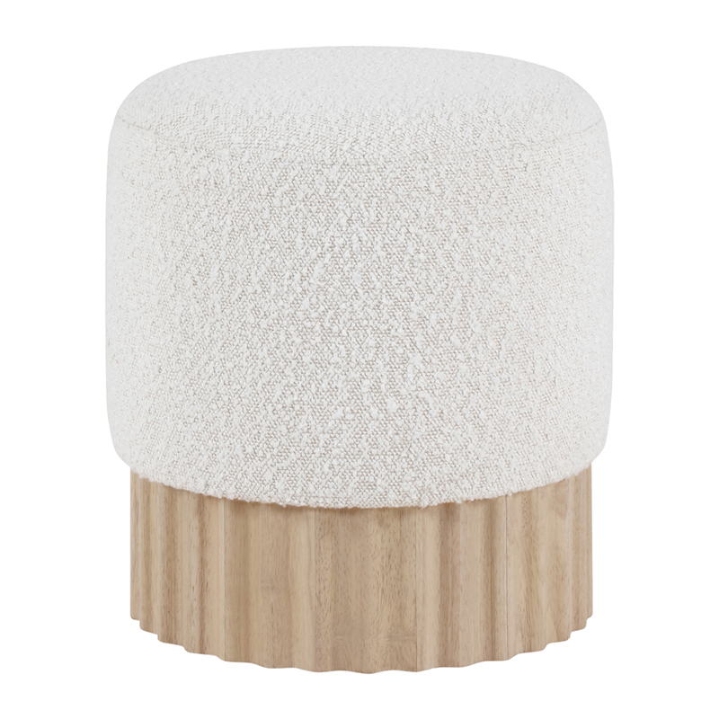 Veranda Pouf Boucle Ivory