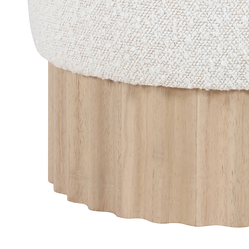 Veranda Pouf Boucle Ivory