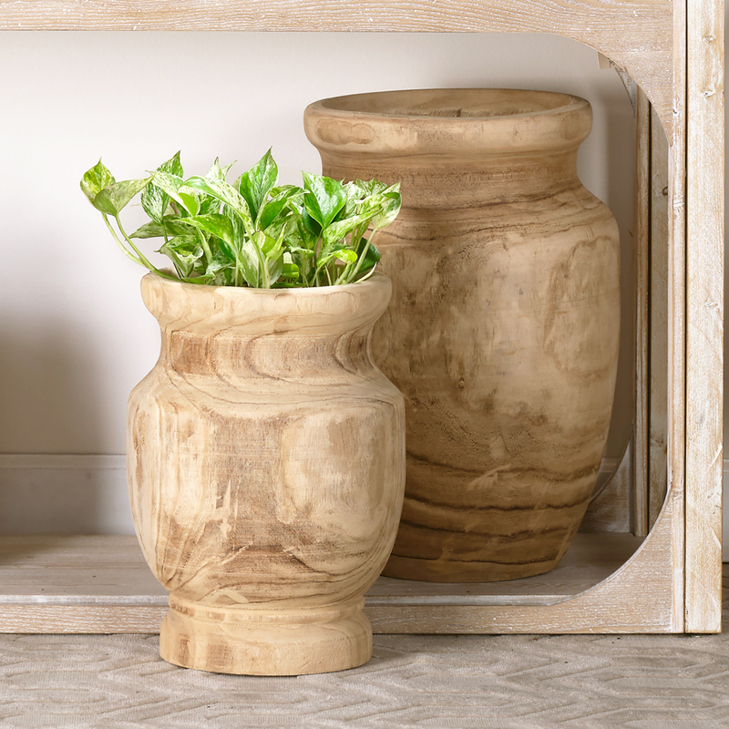 Topanga Wood Urn Medium