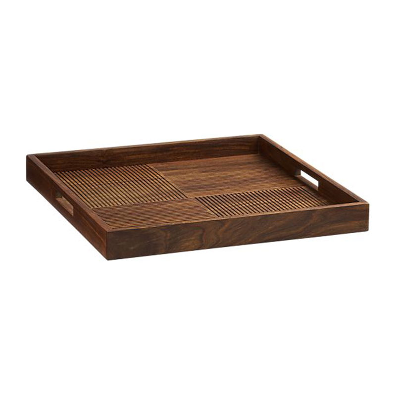 Quadrant Wood Tray 18"