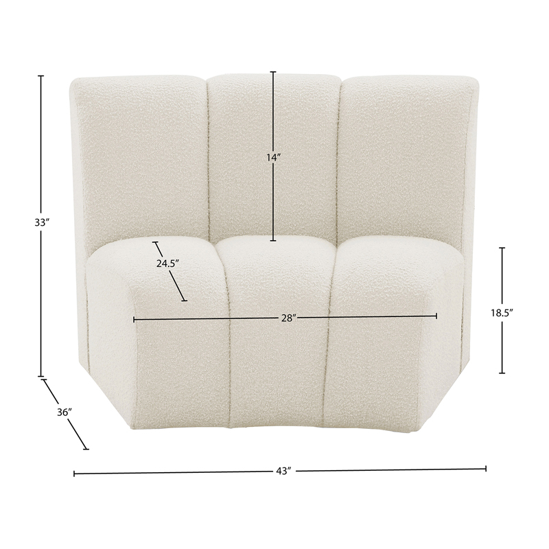 Infinity Boucle Sofa Ivory 7-Piece
