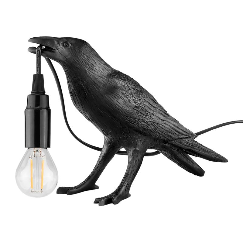 Crow Lamp Black