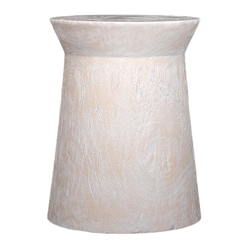 Maha Whitewash Lounge Side Table