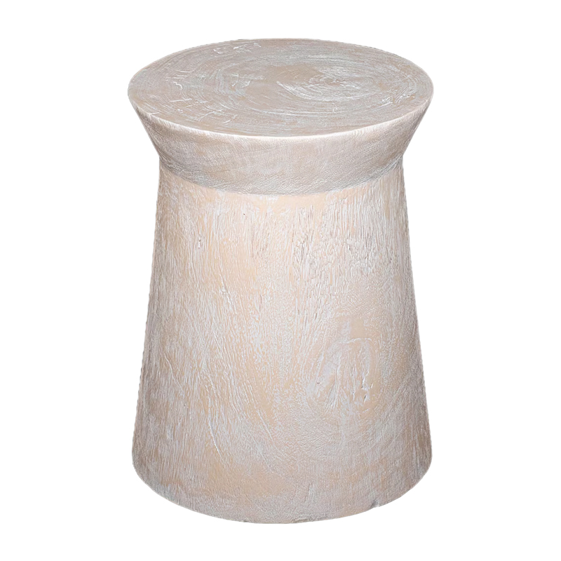Maha Whitewash Lounge Side Table