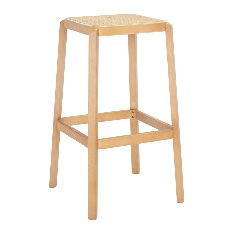 Bauhaus Cane Barstool Natural