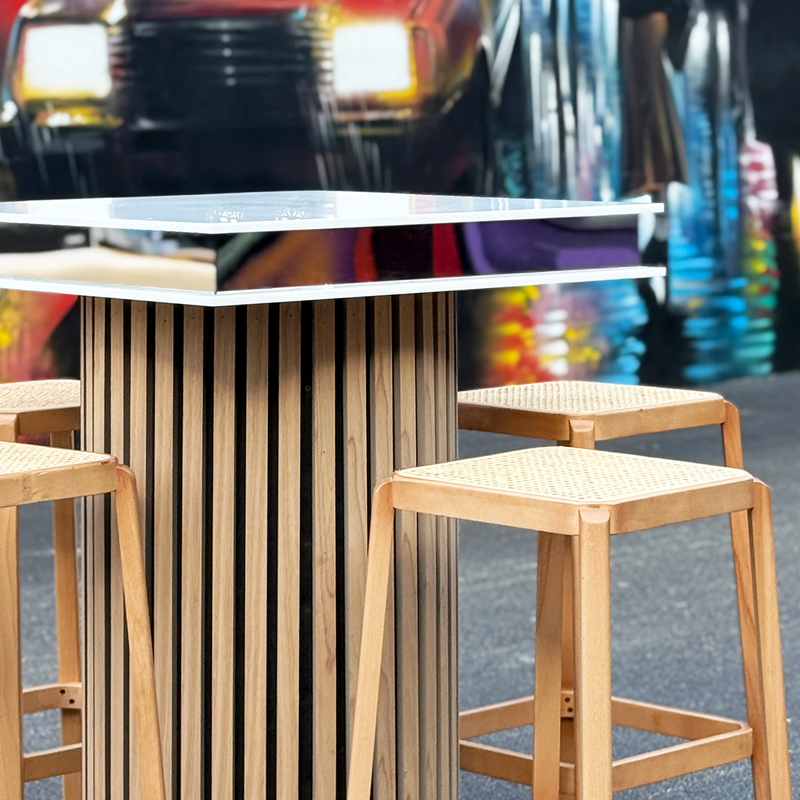 Bauhaus Cane Barstool Natural