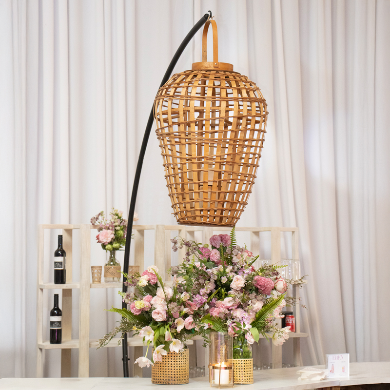 Cantilever Chandelier Stand Black