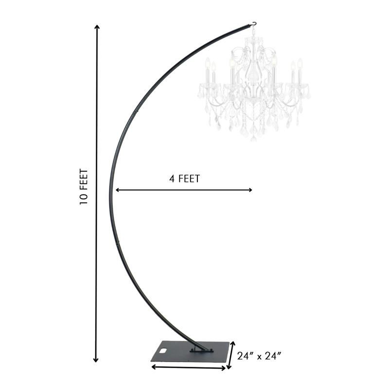 Cantilever Chandelier Stand Black