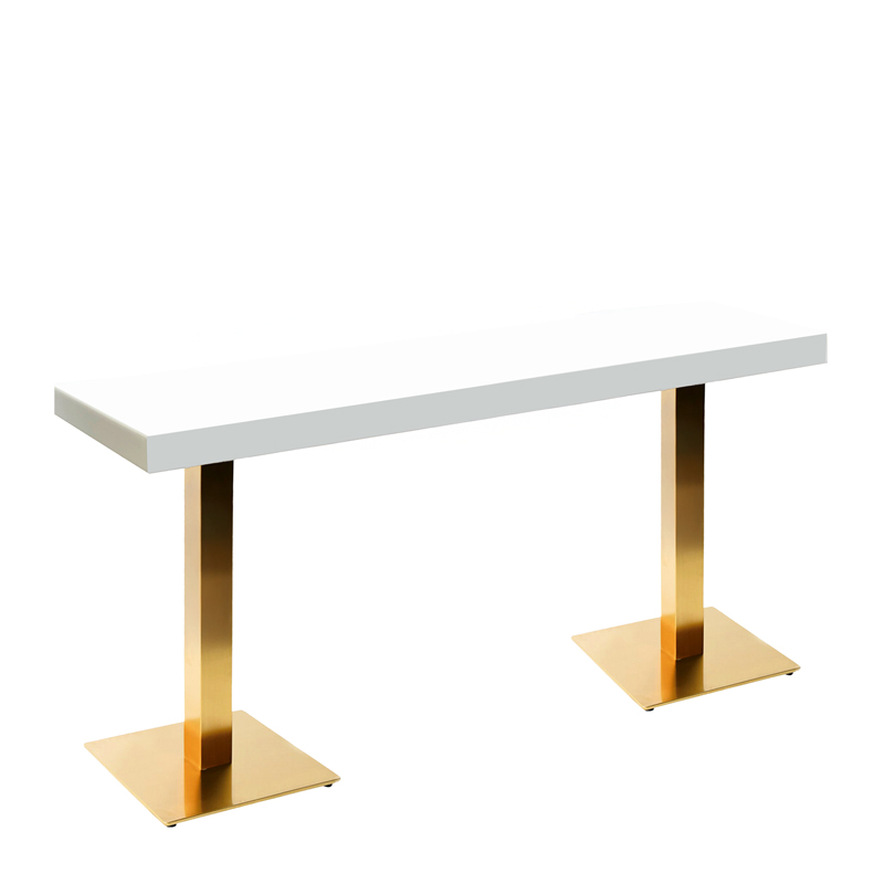 Midas 8-Foot White Highboy Cocktail Table
