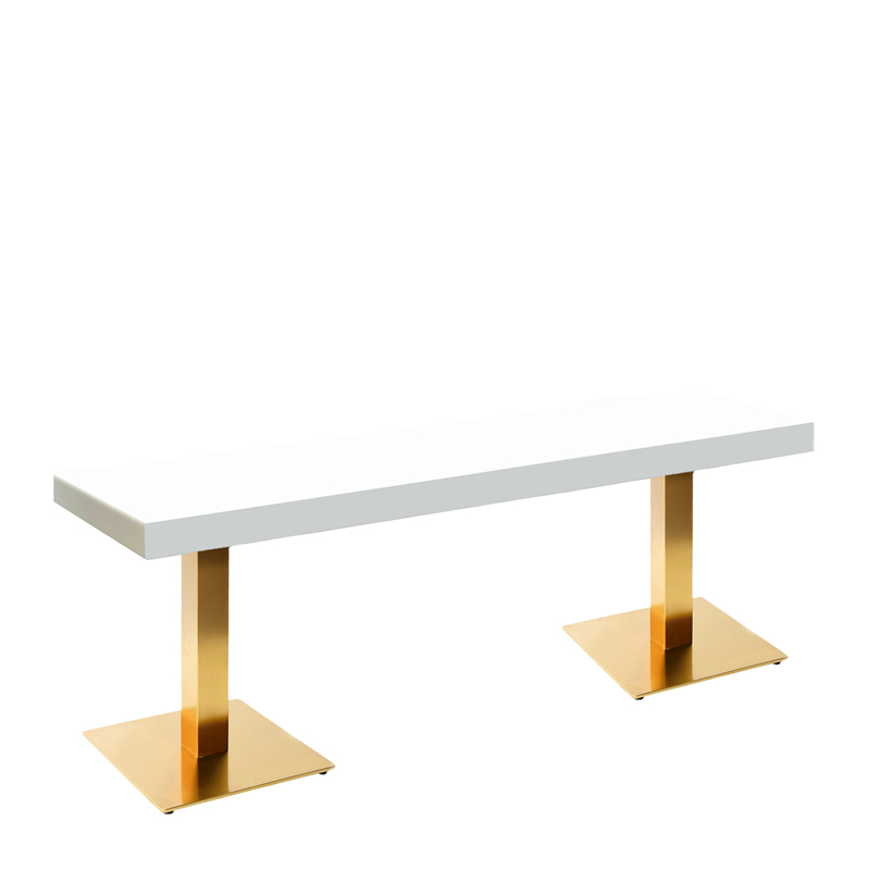 Midas 8-Foot White Bistro Dining Table