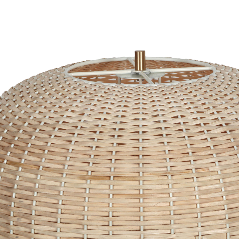 Balloon Rattan Floor Lamp