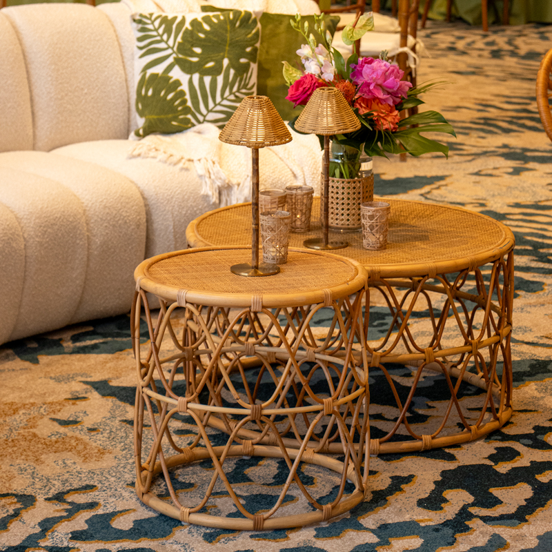 Paradise Rattan Rechargeable LED Lamp