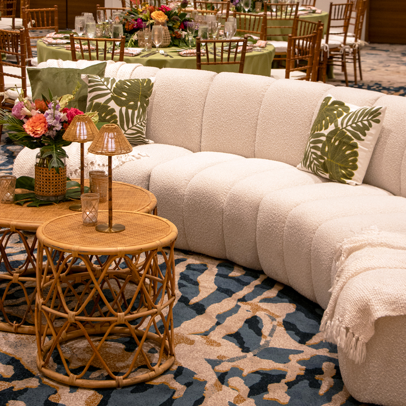 Paradise Rattan Rechargeable LED Lamp