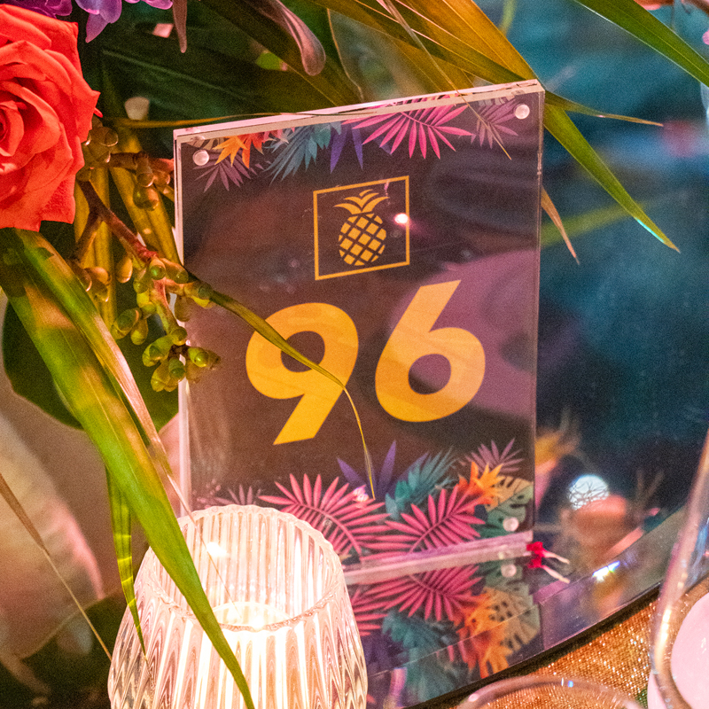 Acrylic Slab Table Number + Sign Holder 5 x 7