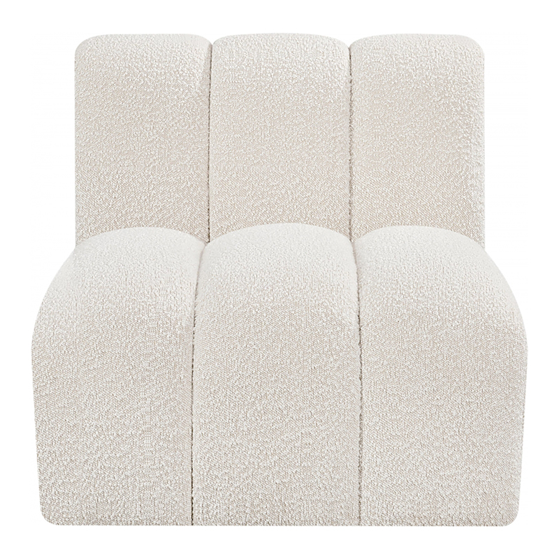 Linear Boucle Sofa Ivory Component