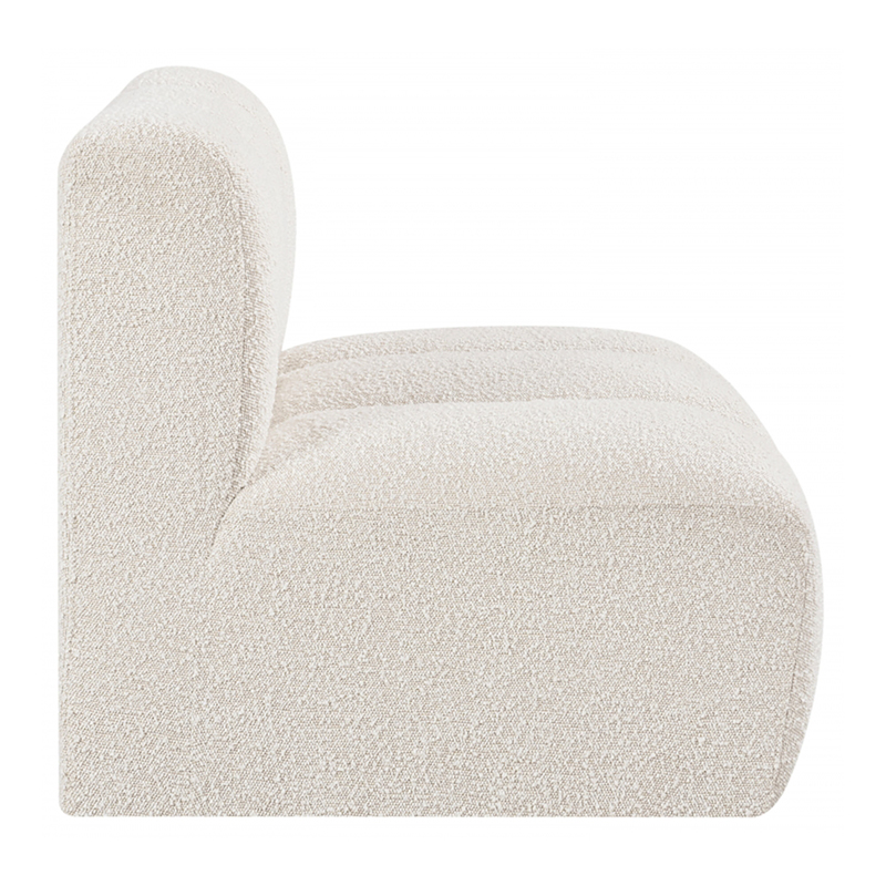 Linear Boucle Sofa Ivory Component