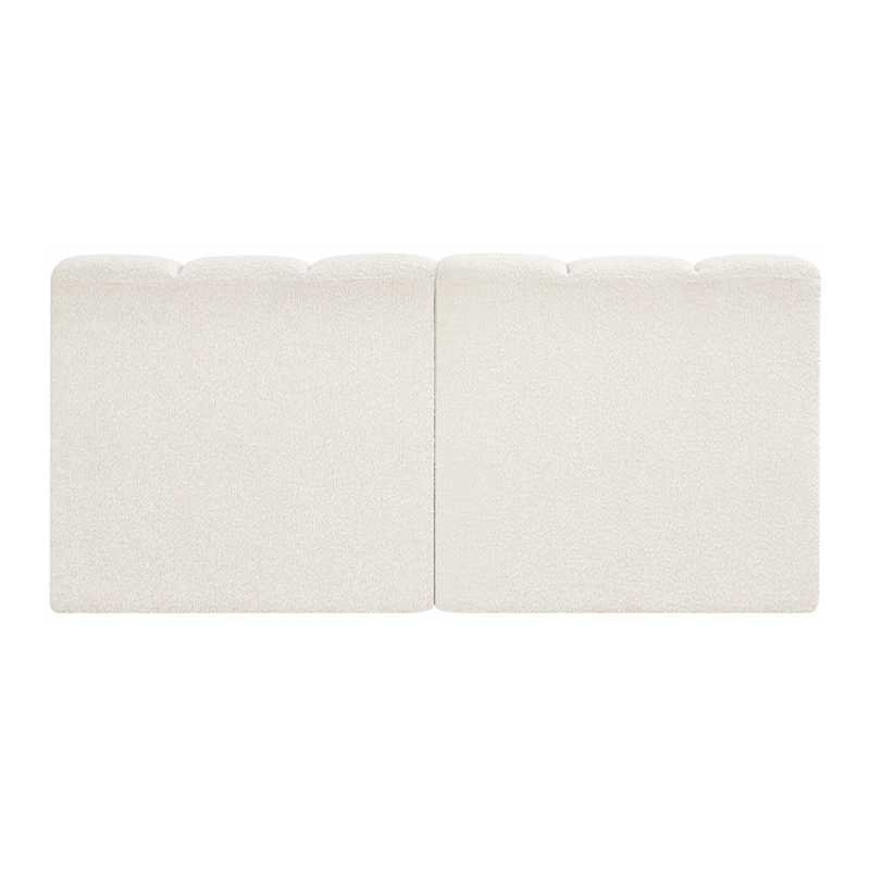 Linear Boucle Sofa Ivory 2-Piece