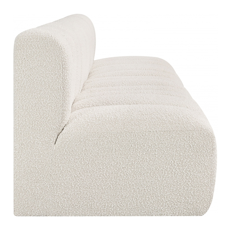 Linear Boucle Sofa Ivory 4-Piece
