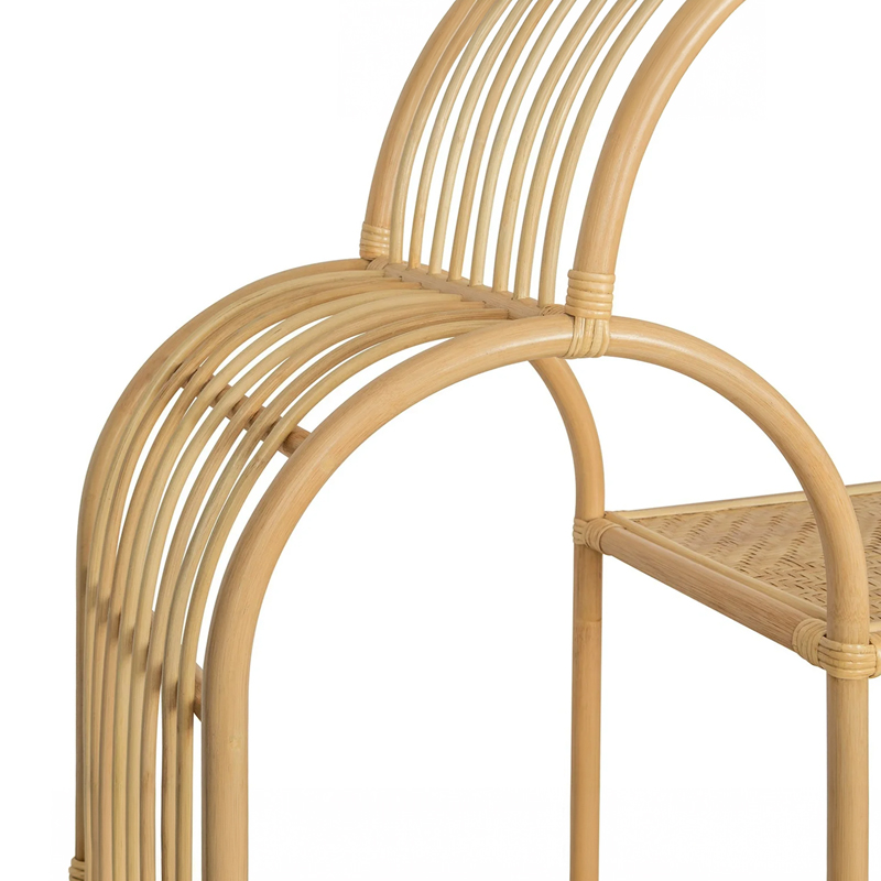 Double Rainbow Rattan Barback Display